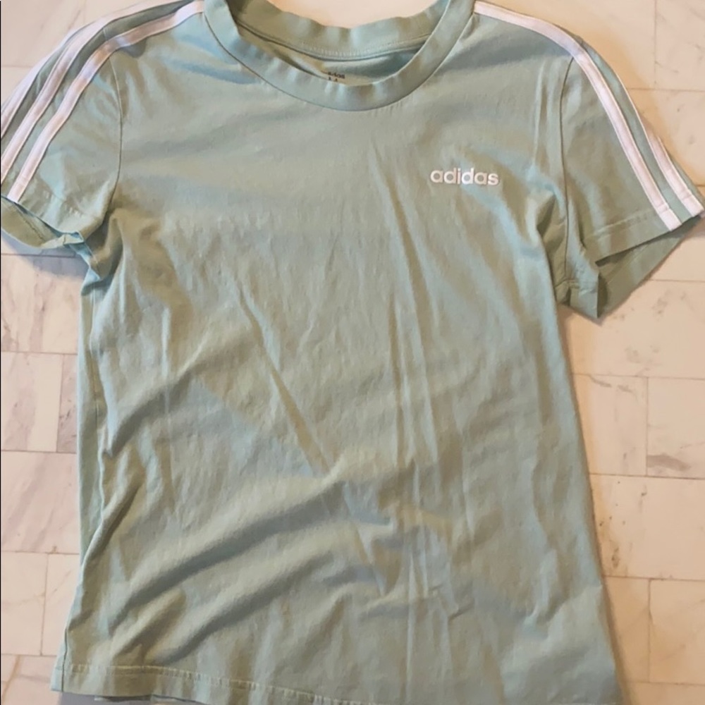 Medium sea foam green Adidas workout top